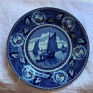 Antique societe ceramique collectible plate made in Holland